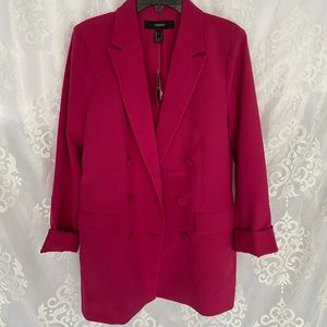Magenta/Hot pink blazer for fall or office work
